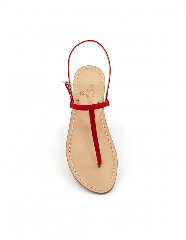 Piazzetta red suede leather Sandals