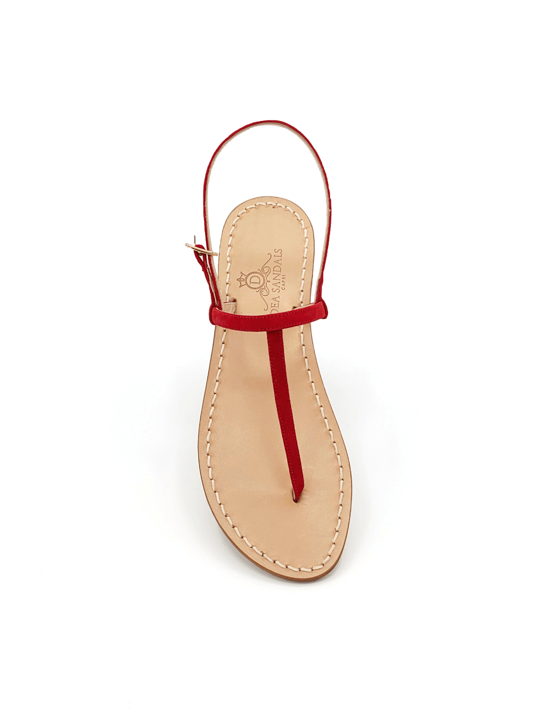 Piazzetta red suede leather Sandals straps in red suede leather lined