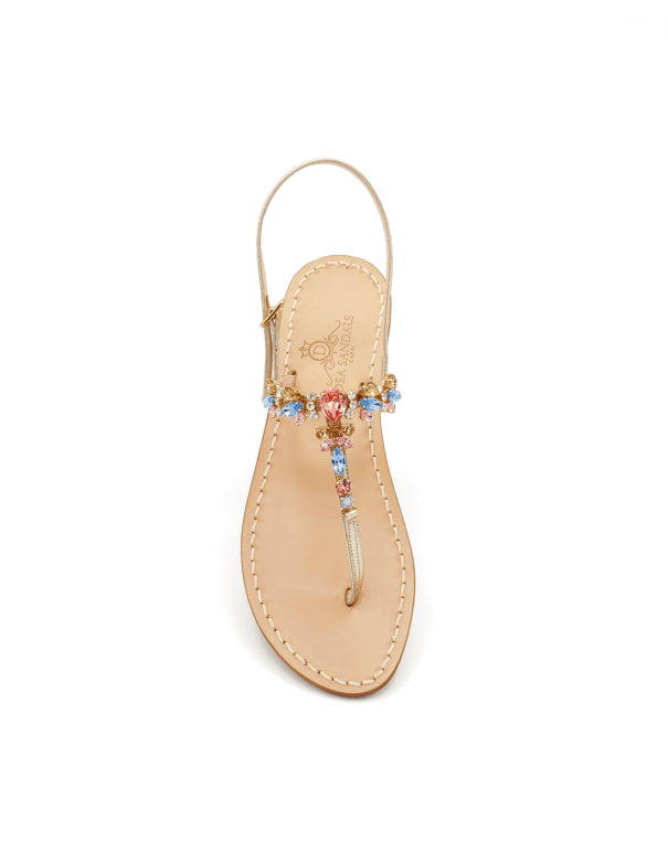 Stella Pink Jeweled Sandals