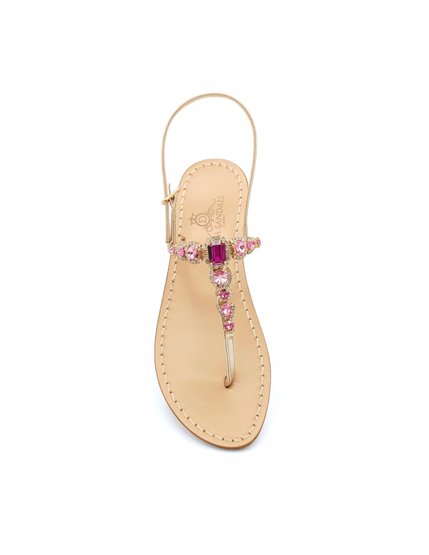 Primavera Pink jewel sandals