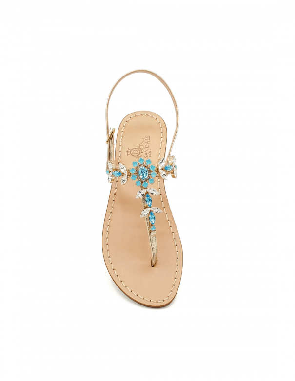 Marina Grande acquamarina opal sandals