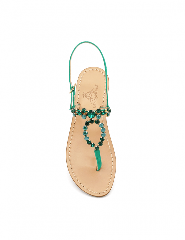 Cala del Limmo Emerald Jewel Sandals