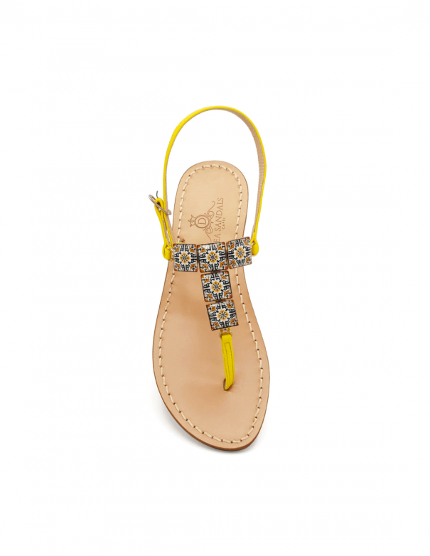 Yellow Santorini sandals