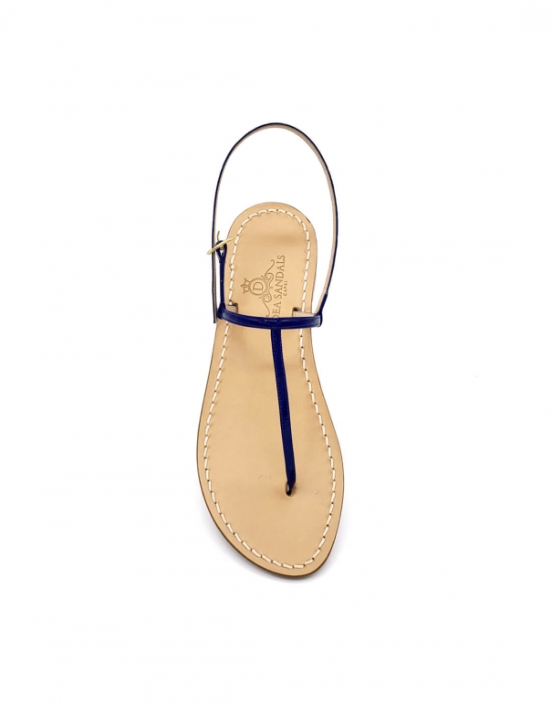 Blu Royal Patent Leather Capri Sandals