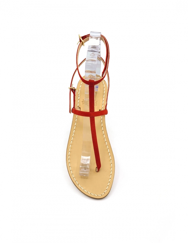 Megaride Red Suede Sandals